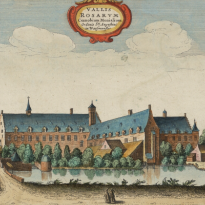 Gravure Roosenberg I uit Flandria Illustrata van Sanderus